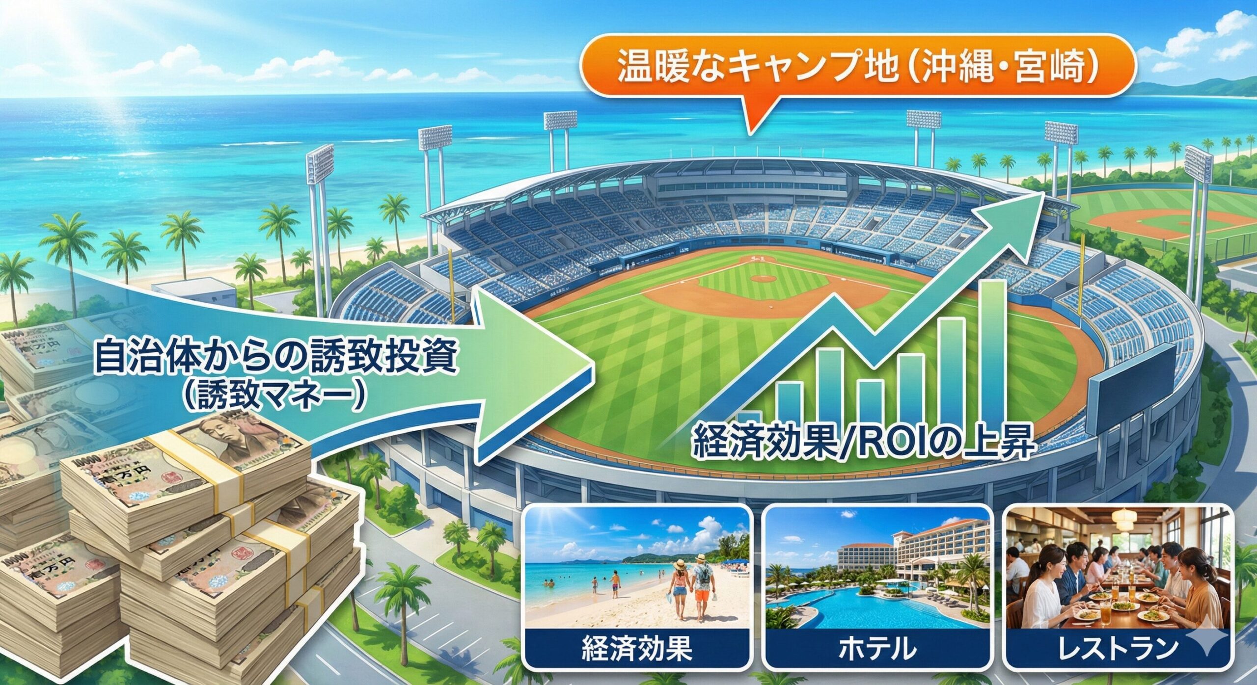 【春季キャンプ】なぜ沖縄と宮崎ばかり？自治体が投じる巨額税金「誘致マネー」の全貌と、経済効果という名のROI